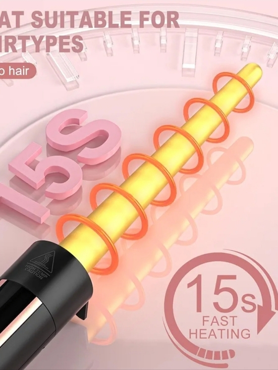 5-in-1 Rose Gold and Black Hair Styler Set main image 9